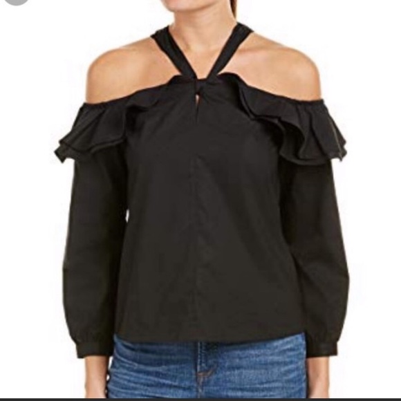 J. Crew Tops - J. Crew Off The Shoulder Tie Neck Top